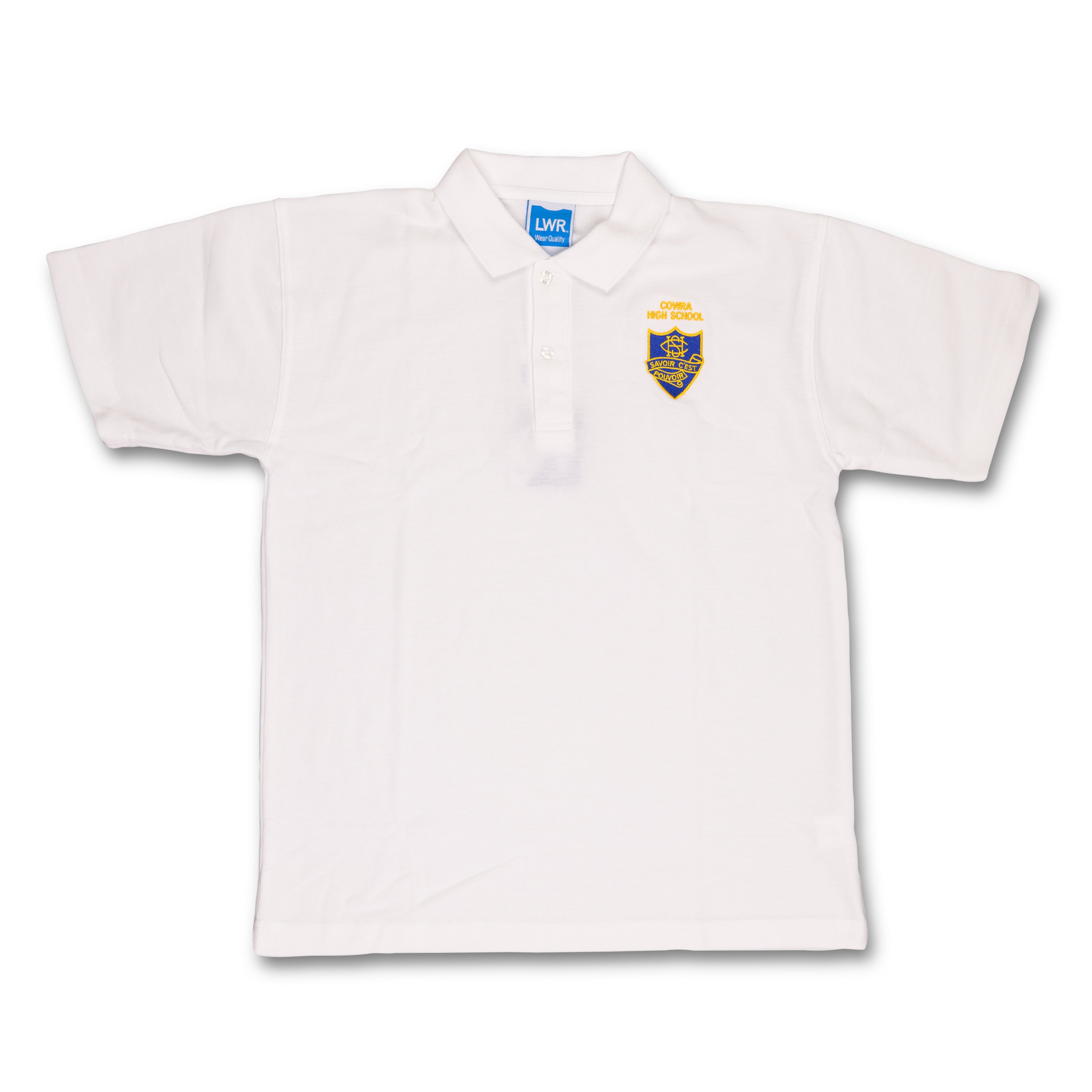 CHS White Polo