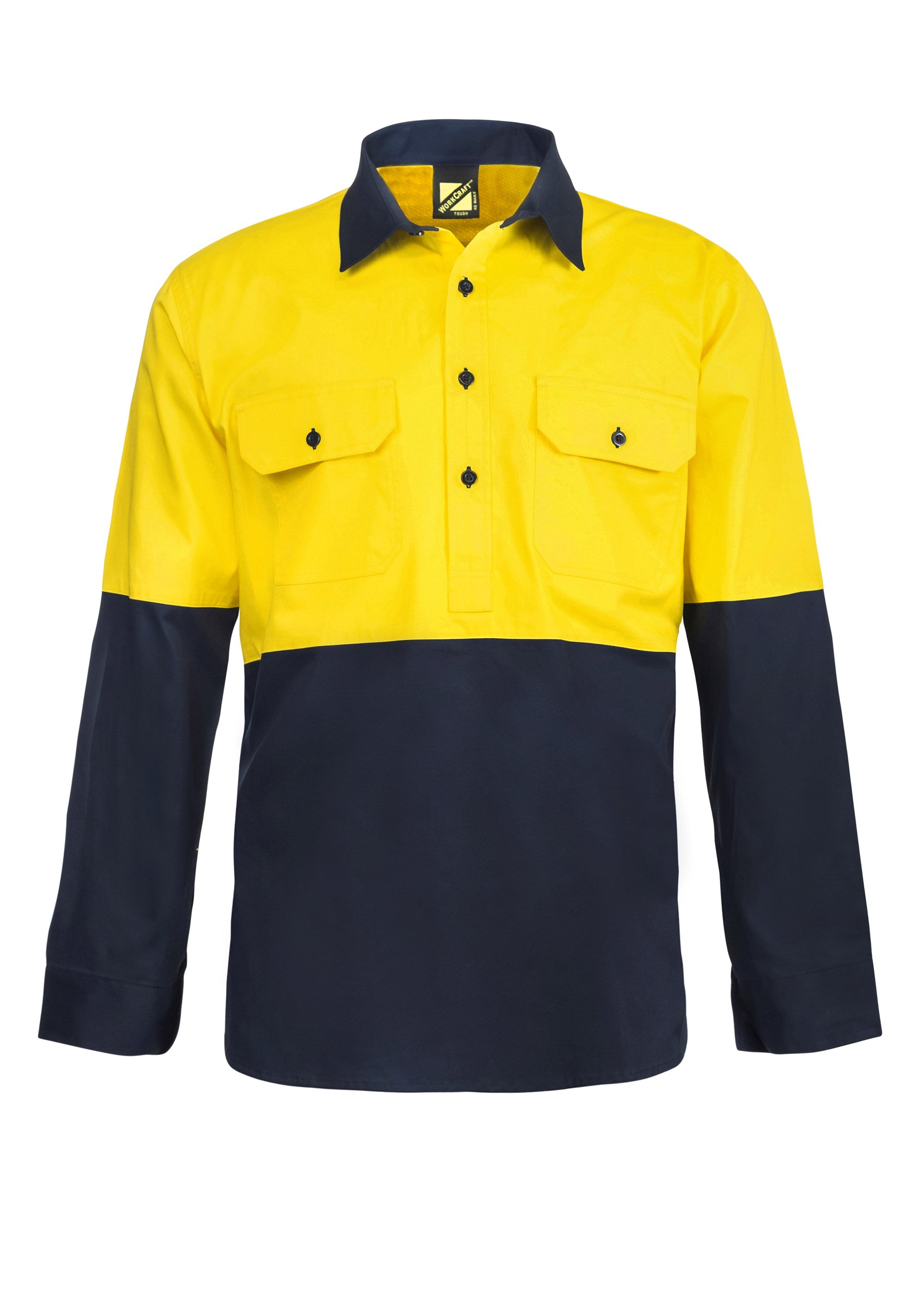 Hi Vis Closed Front Long Sleeve Shirt